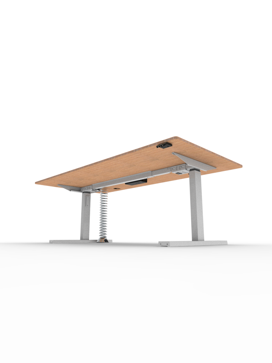 Sit Stand ActivDesk Beech White Frame 2
