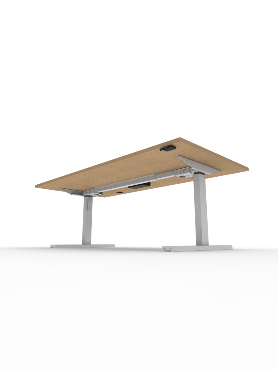 Sit Stand ActivDesk Beech White Frame 2